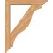 Ekena Millwork Funston Traditional Smooth Bracket w/ Offset Brace, Western Red Cedar, 5 1/2"W x 32"D x 40"H BKT0604X32X40FST01SWR - alternate 2